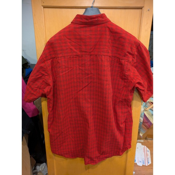 Wrangler Riggs Shirt Men's XL Workwear Plaid Red Button Up - Picture 3 of 4